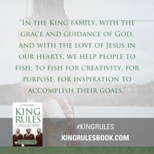 "In the king family, with the grace and guidance of God, and with the love of Jesus in our hearts..." #KingRules 